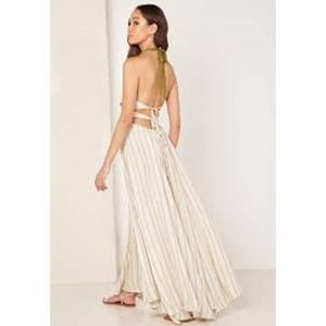 Free People Harper Maxi Dress crochet lace beach Large L